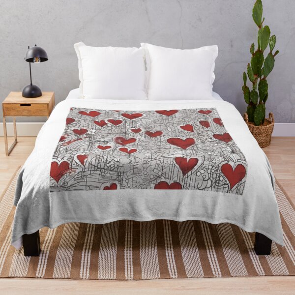 Item preview,  Gothic Symphony – Seamless Dripping Hearts Pattern designed and sold by UmSkelig834.