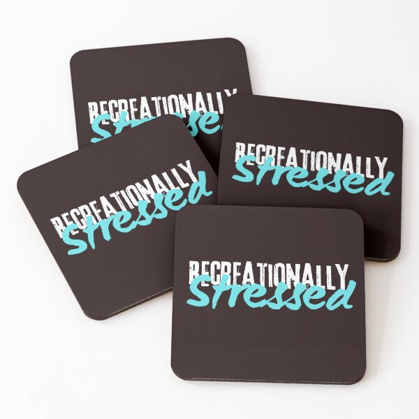 Item preview, Recreationally Stressed – Funny Chaotic Life Quote designed and sold by ArtPer-design.