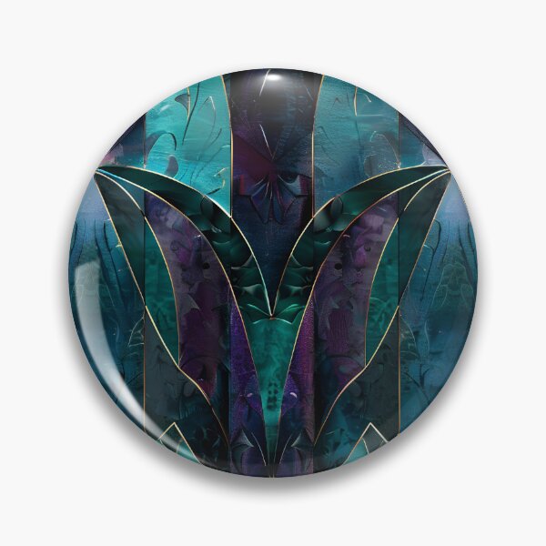 Item preview, Neo Gothic Abstract Teal Pattern designed and sold by MegaNovaArt.