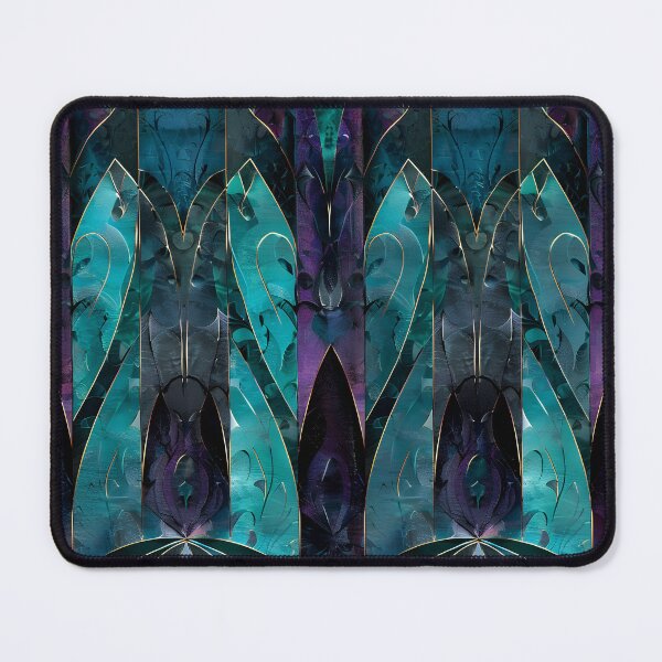 Item preview, Neo Gothic Abstract Teal Pattern designed and sold by MegaNovaArt.