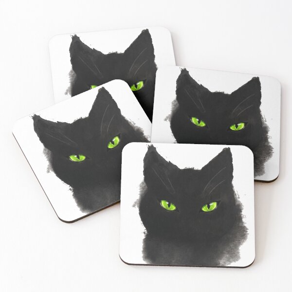 Item preview, Meow Magic – Witchy Black Cat Watercolor Art designed and sold by Spiritualwall.
