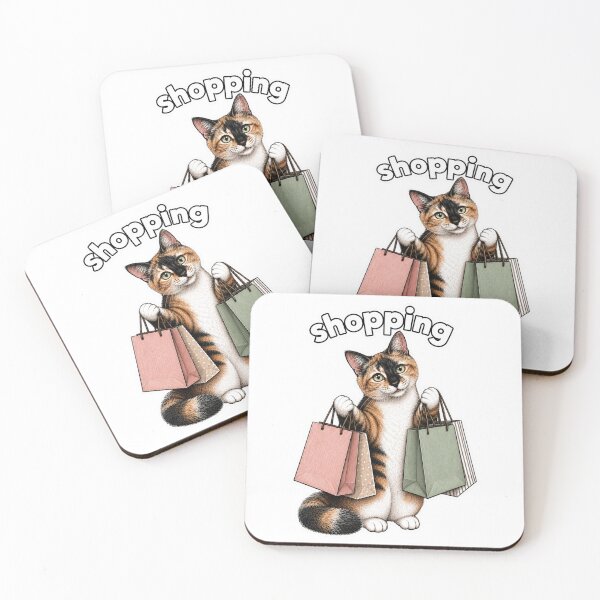 Item preview, Shopping? Cute Calico Cat Shopaholic Design designed and sold by PierniksWorld.