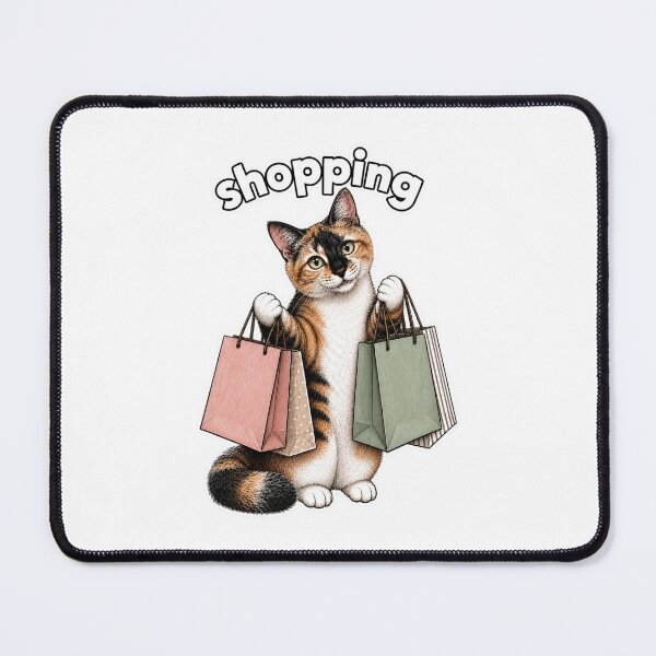 Item preview, Shopping? Cute Calico Cat Shopaholic Design designed and sold by PierniksWorld.