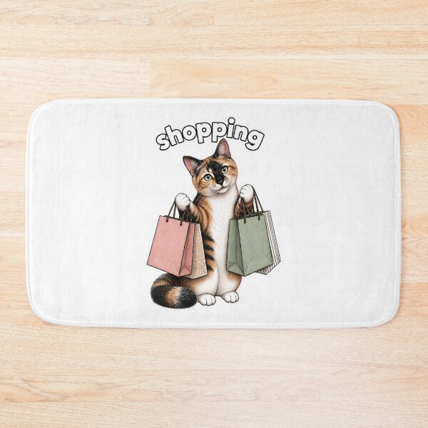 Item preview, Shopping? Cute Calico Cat Shopaholic Design designed and sold by PierniksWorld.