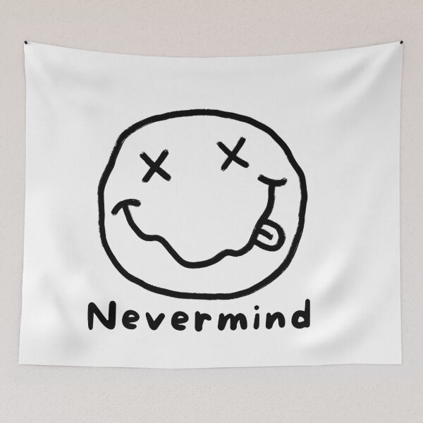 Item preview, Grunge Smiley Face X Eyes Tongue Out Nevermind designed and sold by Gravelpeak Co..