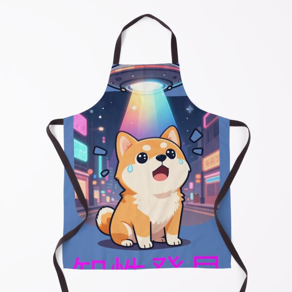 Item preview, Anime Dog UFO Abduction  designed and sold by GoGreenlove.