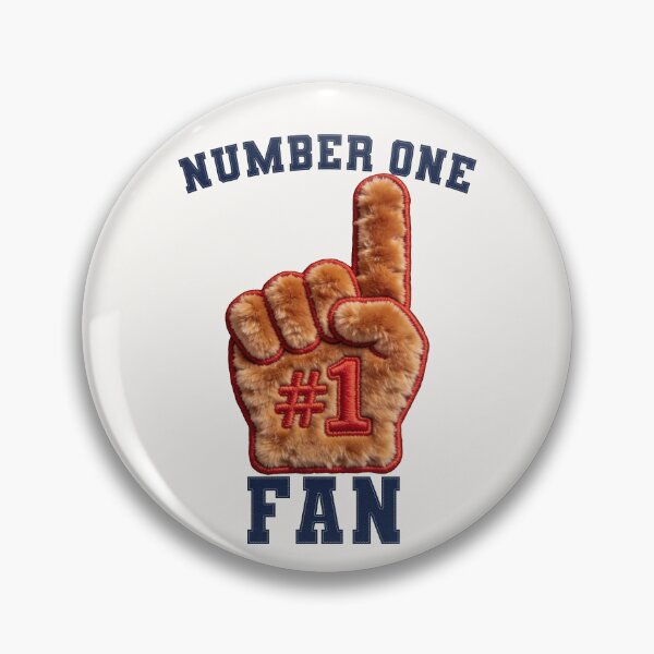 Item preview, Number One Fan Gear - Chenille Foam Finger Varsity Felt Patch designed and sold by thelexiverse.