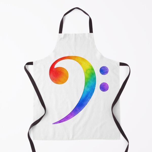 Item preview, Rainbow Bass Clef Music Pride - Piano Music Symbol designed and sold by lematworks.