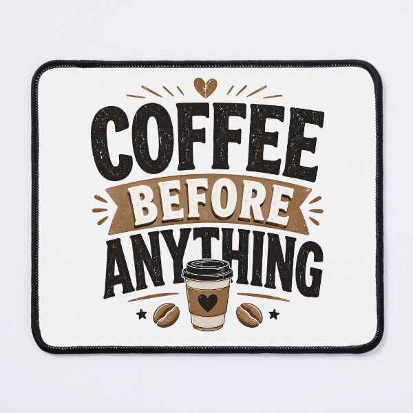 Item preview, Coffee Before Anything Funny Coffee Lover Quote designed and sold by ILYASSE1.