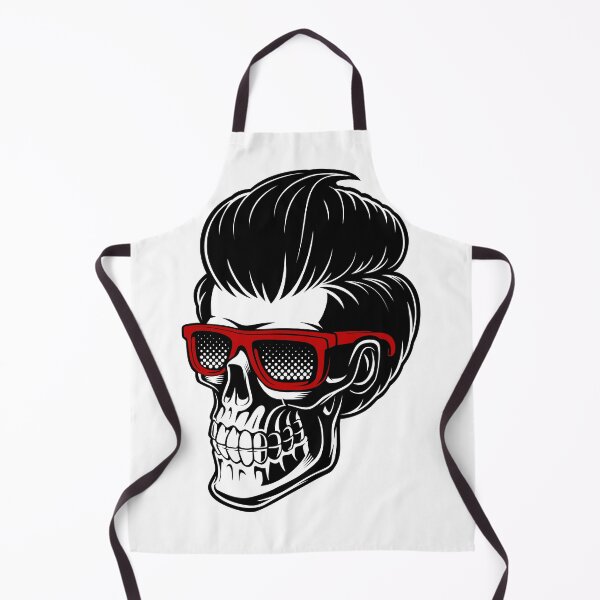 Item preview, Cool Rockabilly Skull Pompadour Red Sunglasses designed and sold by Gravelpeak Co..