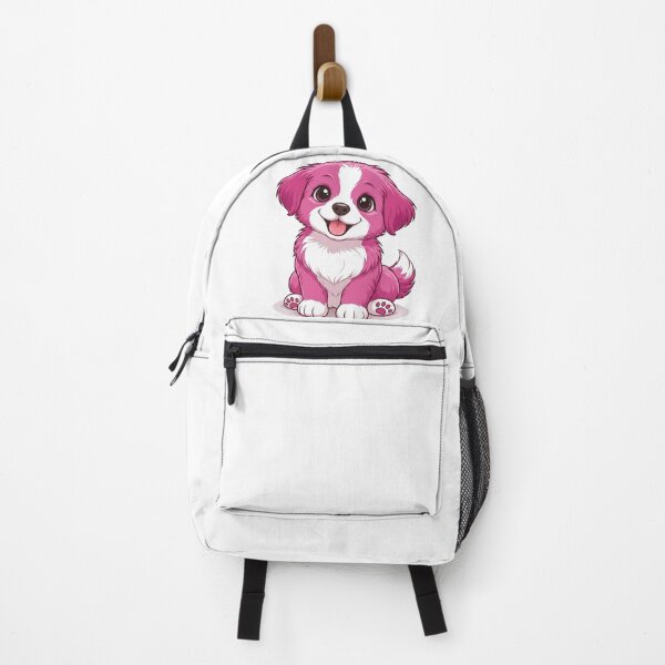 Item preview, Pink Puppy Cartoon Illustration Cute Dog Art designed and sold by Golden Threads Studio.