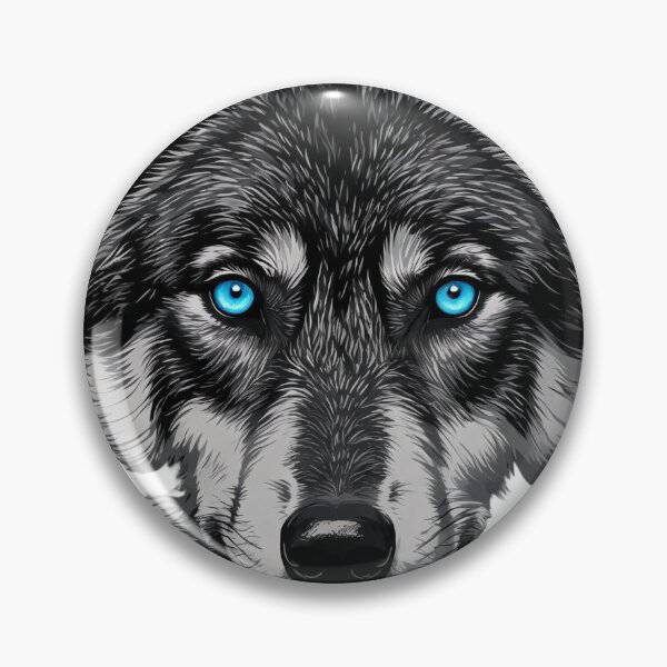 Item preview, Blue Eyed Black Wolf Graphic designed and sold by ademstoree.