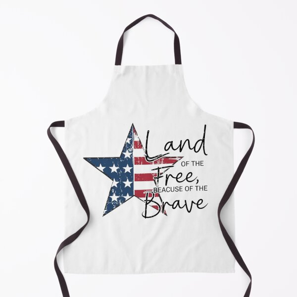 Item preview, Land of the Free Because of the Brave – Patriotic USA Flag Star Design designed and sold by DoodloraStudio.
