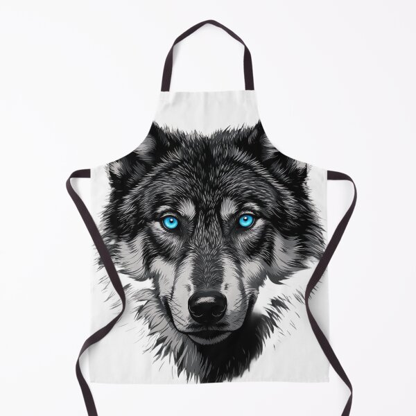 Item preview, Blue Eyed Black Wolf Graphic designed and sold by ademstoree.
