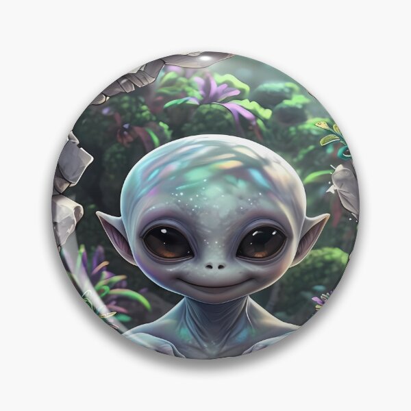 Item preview, Hello Earthlings - Cute Baby Alien Pop Art designed and sold by Modern Nest Art.