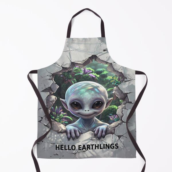 Item preview, Hello Earthlings - Cute Baby Alien Pop Art designed and sold by Modern Nest Art.