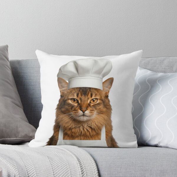 Item preview, Funny Somali Cat Chef Realistic Animal Cooking Humor Art designed and sold by LazyOwlStore.
