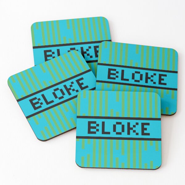 Item preview, BLOKE — Pixel Art Word | Retro 8-Bit Two-Tone Typography designed and sold by Mouremandier.