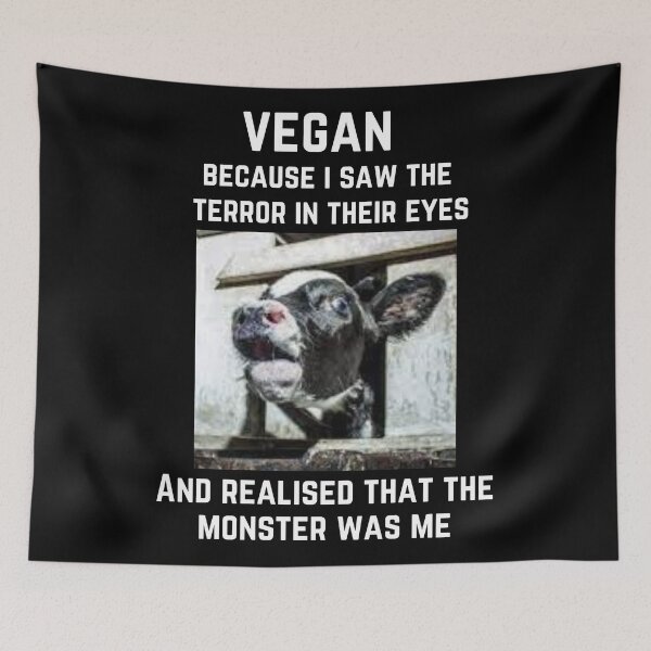 Item preview, Bold vegan and animal rights protest design designed and sold by VoiceForAnimals.