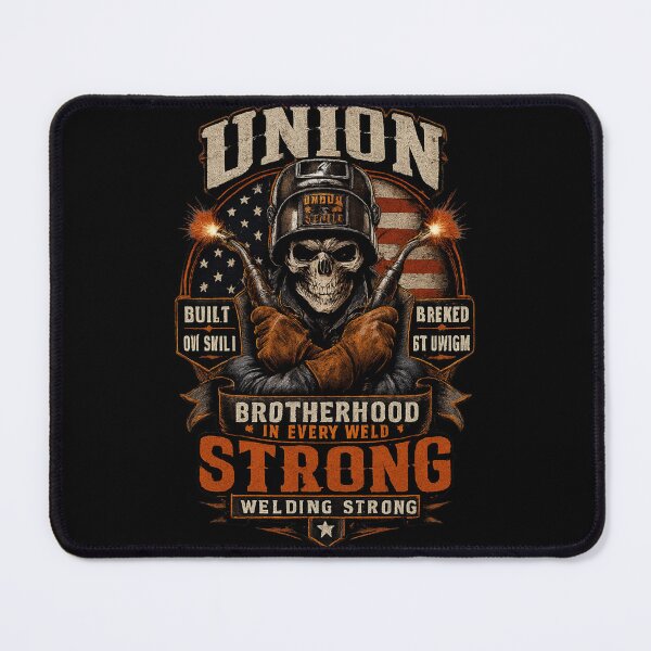 Item preview, Union Strong Welding Strong Skull Welder Shirt | Brotherhood in Every Weld Graphic Tee designed and sold by LabCore.