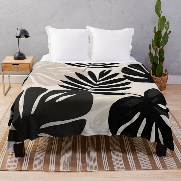 Item preview, Palmeras neutras y hojas tropicales designed and sold by Ilze Lucero.