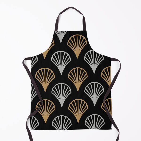 Item preview, Art Deco Fan Pattern | Black Gold Silver Gatsby Seamless Luxury designed and sold by Dino-Lune.