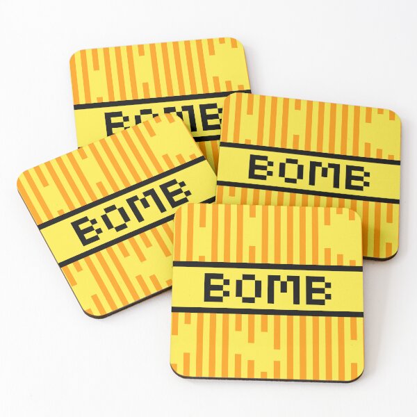 Item preview, BOMB — Pixel Art Word | Retro 8-Bit Two-Tone Typography designed and sold by Mouremandier.