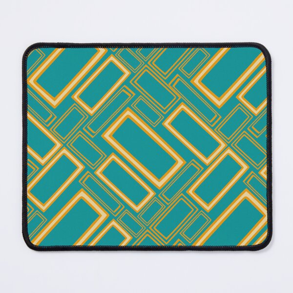 Item preview, Rectangle’s composition in yellow and turquoise 96 designed and sold by StefanStudioArt.