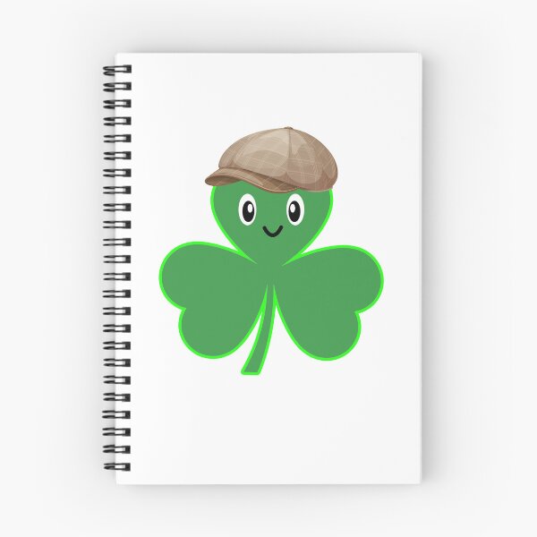 Item preview, Séamus the Shamrock Cute Irish Clover Character with Flat Cap designed and sold by heartofireland.