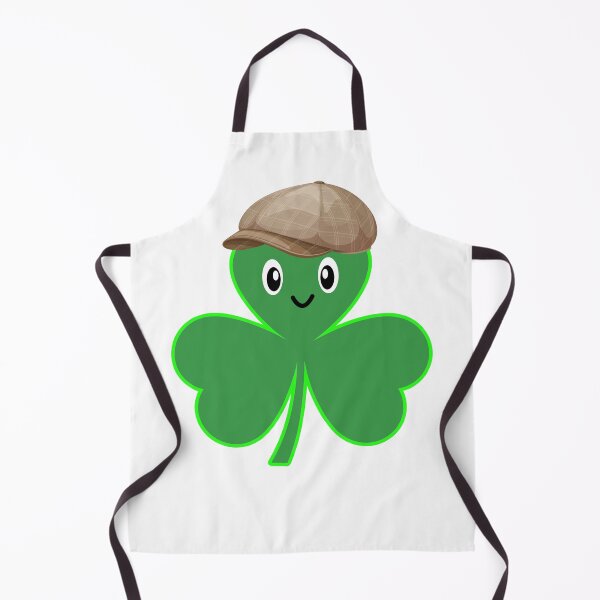 Item preview, Séamus the Shamrock Cute Irish Clover Character with Flat Cap designed and sold by heartofireland.