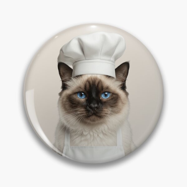 Item preview, Funny Birman Cat Chef Realistic Animal Cooking Humor Art designed and sold by LazyOwlStore.