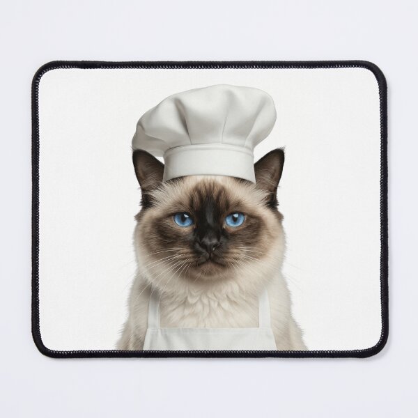 Item preview, Funny Birman Cat Chef Realistic Animal Cooking Humor Art designed and sold by LazyOwlStore.