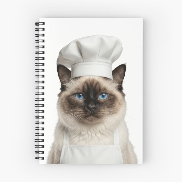 Item preview, Funny Birman Cat Chef Realistic Animal Cooking Humor Art designed and sold by LazyOwlStore.