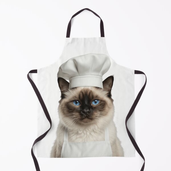 Item preview, Funny Birman Cat Chef Realistic Animal Cooking Humor Art designed and sold by LazyOwlStore.