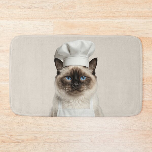 Item preview, Funny Birman Cat Chef Realistic Animal Cooking Humor Art designed and sold by LazyOwlStore.
