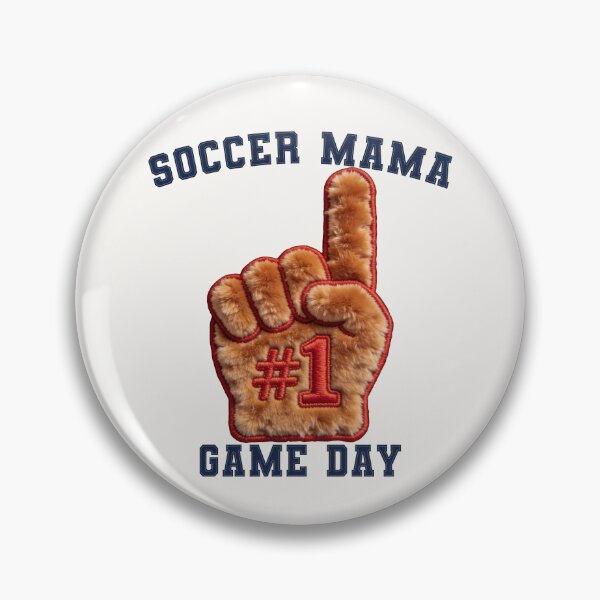 Item preview, Soccer Mama Patch - Game Day Teddy Foam Finger Varsity designed and sold by thelexiverse.