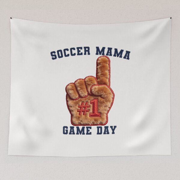 Item preview, Soccer Mama Patch - Game Day Teddy Foam Finger Varsity designed and sold by thelexiverse.