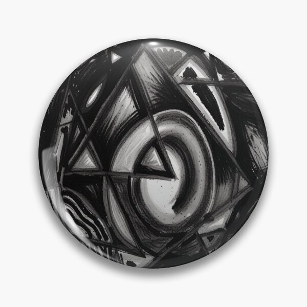 Item preview, quantum shapes bold charcoal black and white geometric abstract design designed and sold by SmashingDeals.