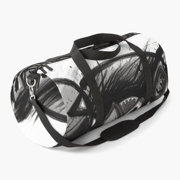Item preview, quantum shapes bold charcoal black and white geometric abstract design designed and sold by SmashingDeals.