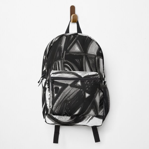 Item preview, quantum shapes bold charcoal black and white geometric abstract design designed and sold by SmashingDeals.