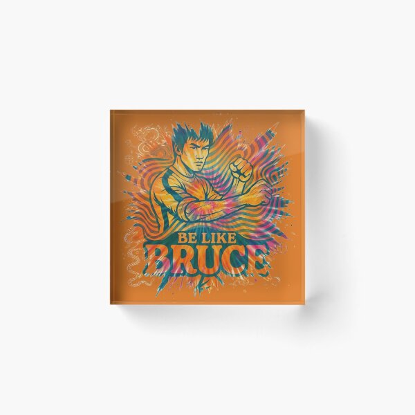 Item preview, Be Like Bruce - Explosive Retro Tie Dye designed and sold by CleverCulture.