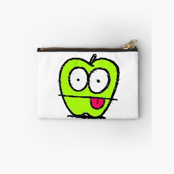 Item preview, Green Apple Glitch, Bulging Eyes, Pink Tongue, Black Background Meme designed and sold by AstronautMerch.