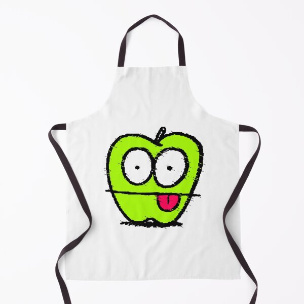 Item preview, Green Apple Glitch, Bulging Eyes, Pink Tongue, Black Background Meme designed and sold by AstronautMerch.