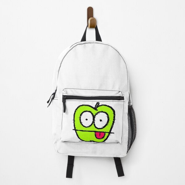 Item preview, Green Apple Glitch, Bulging Eyes, Pink Tongue, Black Background Meme designed and sold by AstronautMerch.