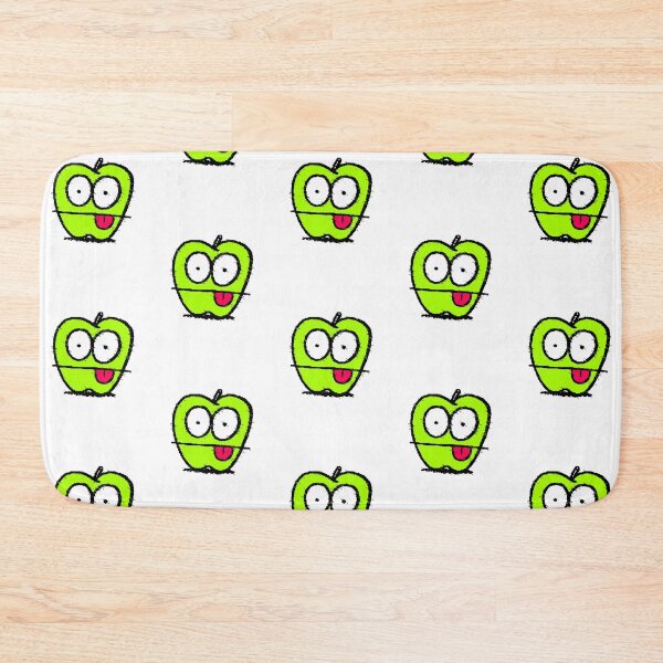 Item preview, Green Apple Glitch, Bulging Eyes, Pink Tongue, Black Background Meme designed and sold by AstronautMerch.