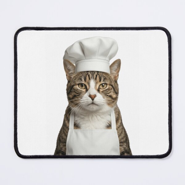 Item preview, Funny European Shorthair Cat Chef Realistic Animal Cooking Humor Art designed and sold by LazyOwlStore.