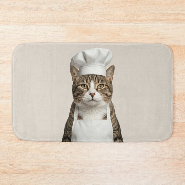 Item preview, Funny European Shorthair Cat Chef Realistic Animal Cooking Humor Art designed and sold by LazyOwlStore.