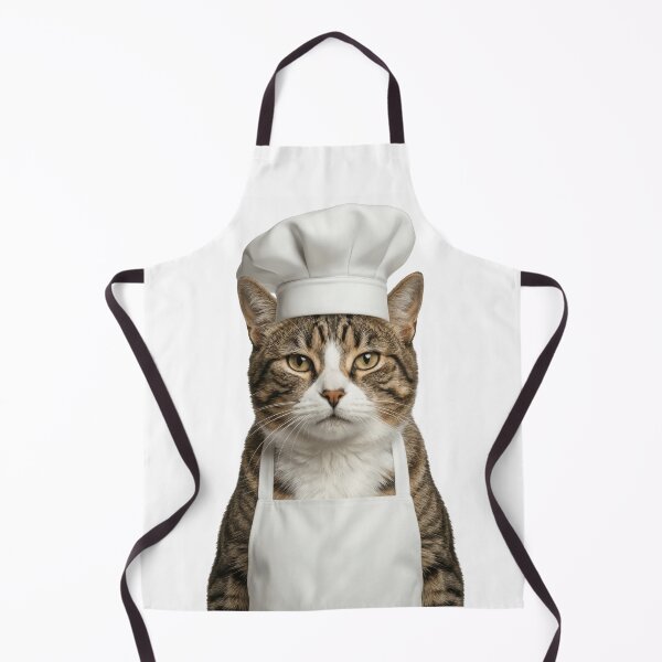 Item preview, Funny European Shorthair Cat Chef Realistic Animal Cooking Humor Art designed and sold by LazyOwlStore.