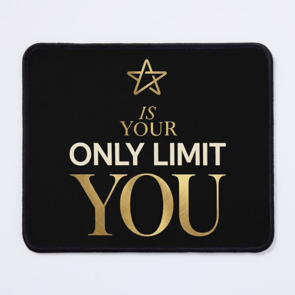 Item preview, Your Only Limit Is You Minimalist Inspirational Quote For Ambitious Professionals Entrepreneurs And Personal Growth Enthusiasts designed and sold by Im-Ara.
