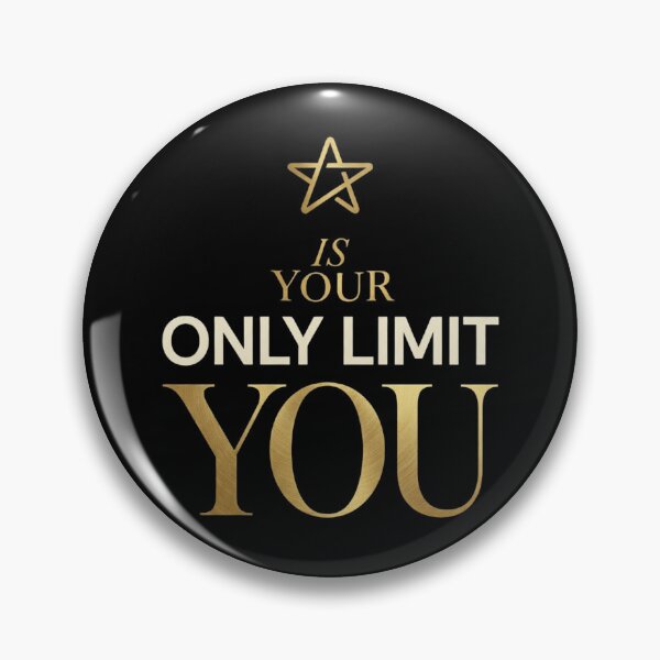 Item preview, Your Only Limit Is You Minimalist Inspirational Quote For Ambitious Professionals Entrepreneurs And Personal Growth Enthusiasts designed and sold by Im-Ara.